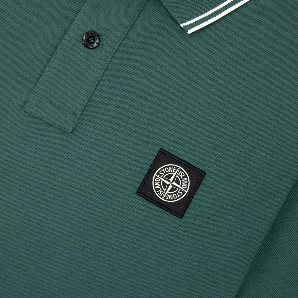 Stone Island 22s18 Slim Fit Polo Shirt Green V0057