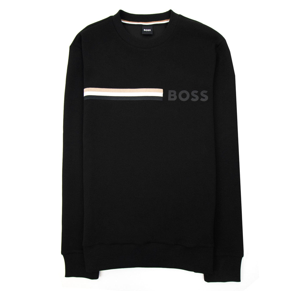 Hugo Boss Stadler 94 Textured Sweatshirt Black 001
