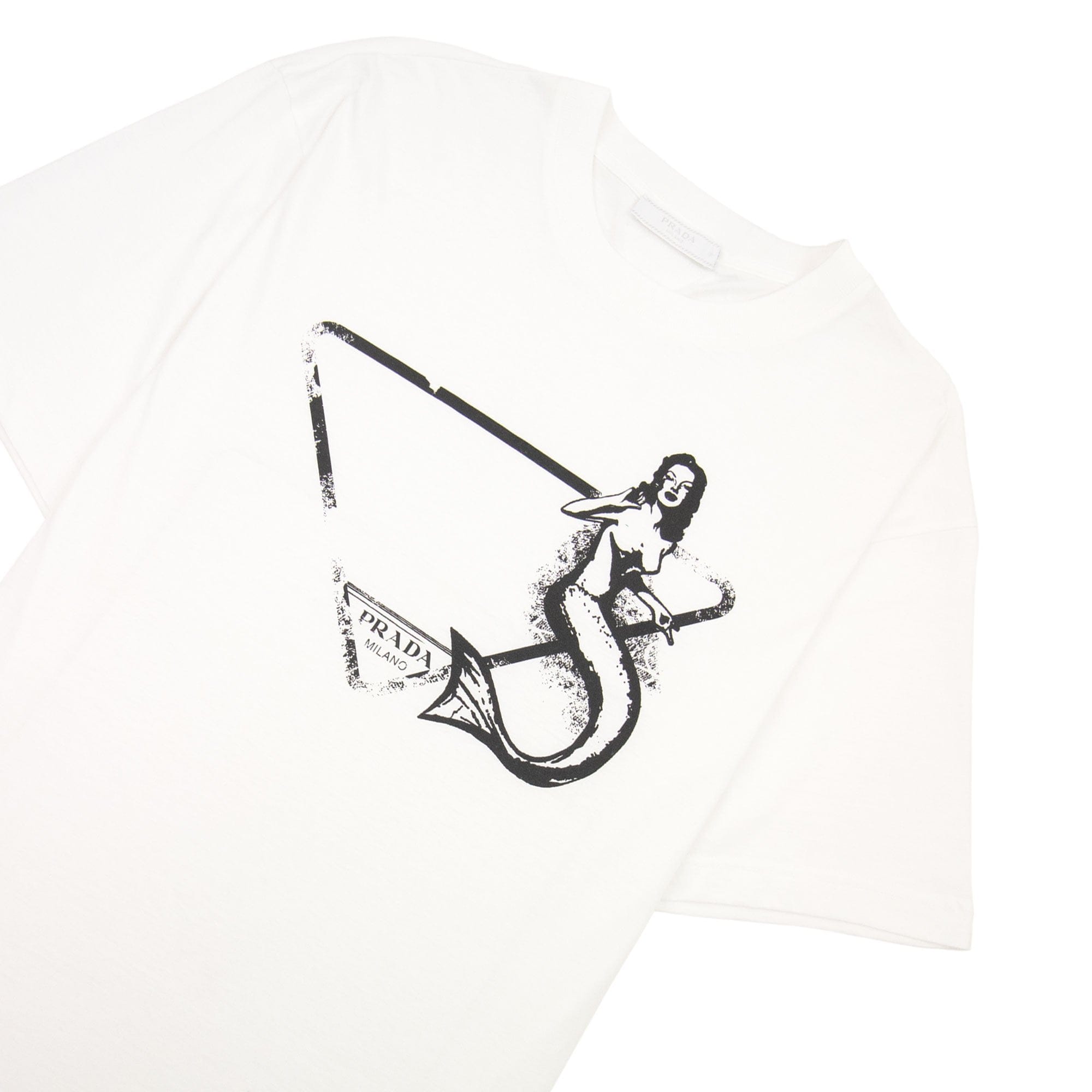 Prada Prada Mermaid Symbol T-shirt White