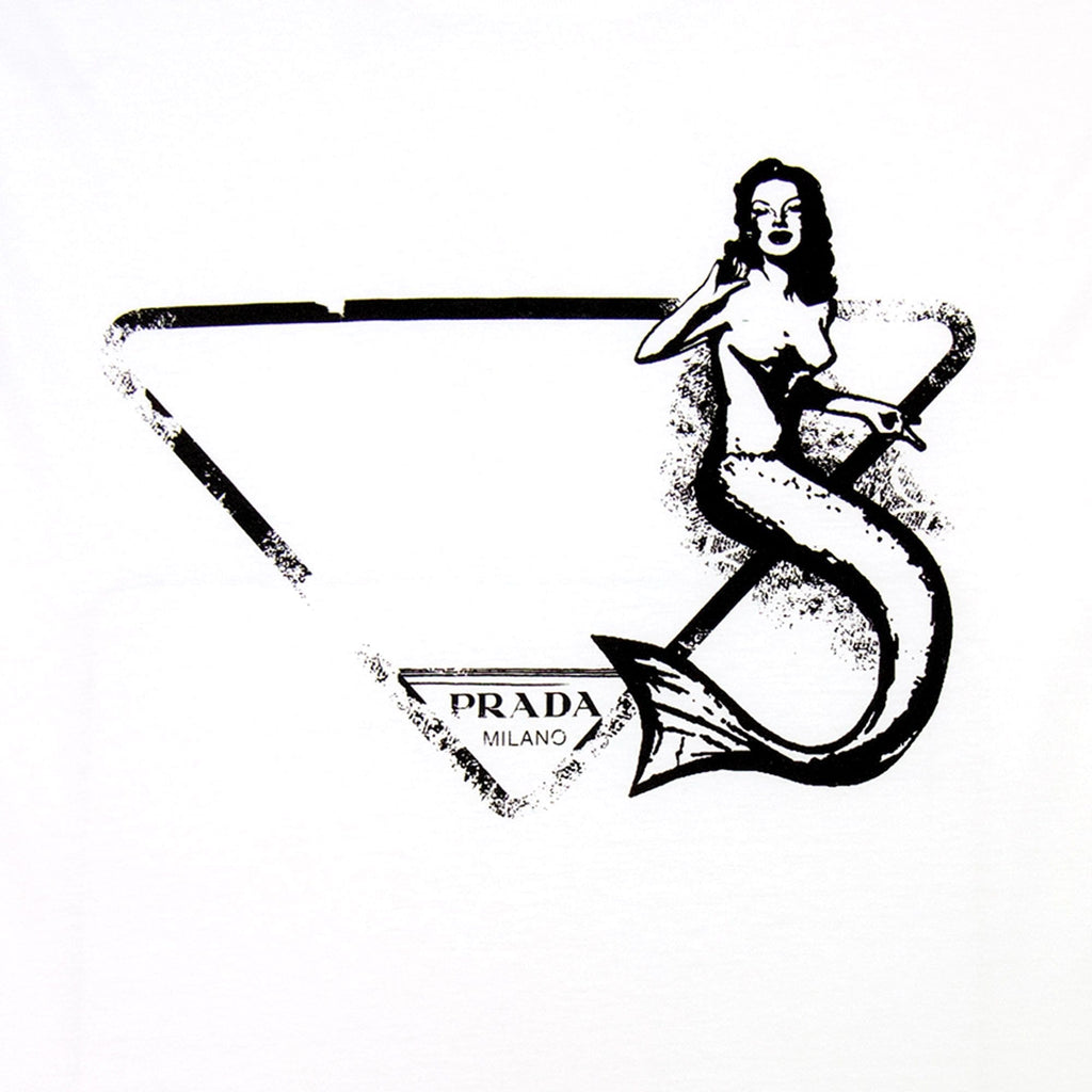 Prada Prada Mermaid Symbol T-shirt White