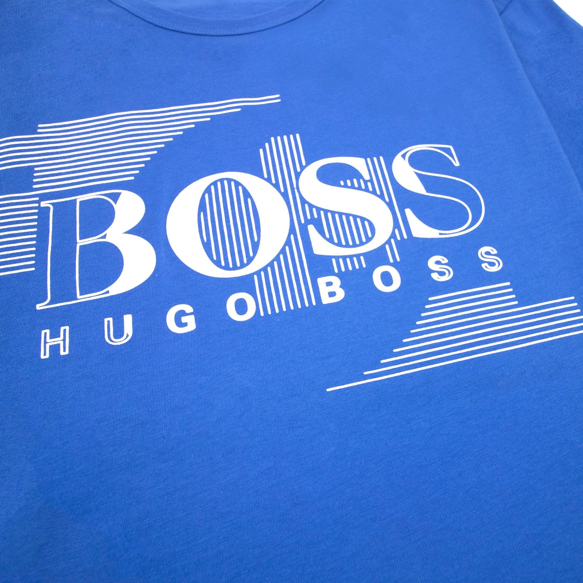 Hugo Boss Tee 1 Logo T Shirt Blue 420