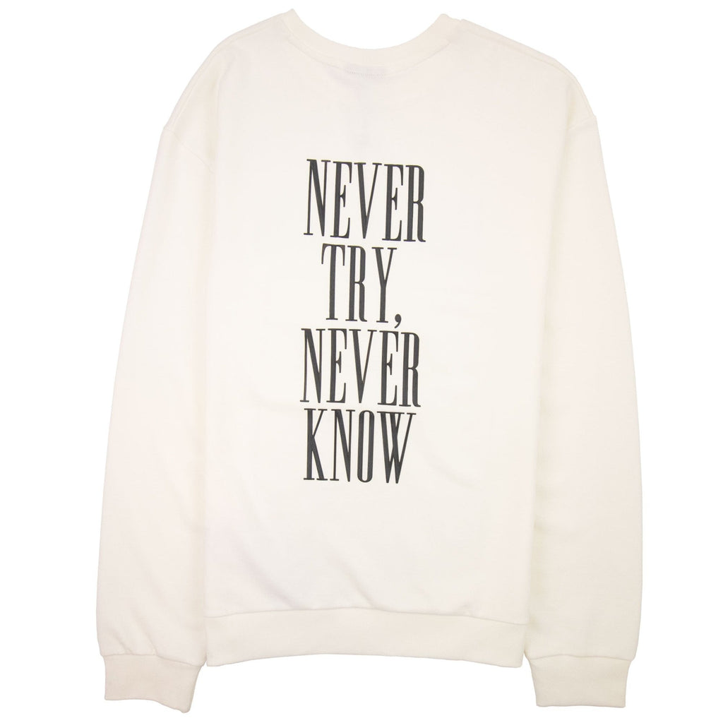 Emporio Armani Text-print Cotton-blend Sweatshirt White