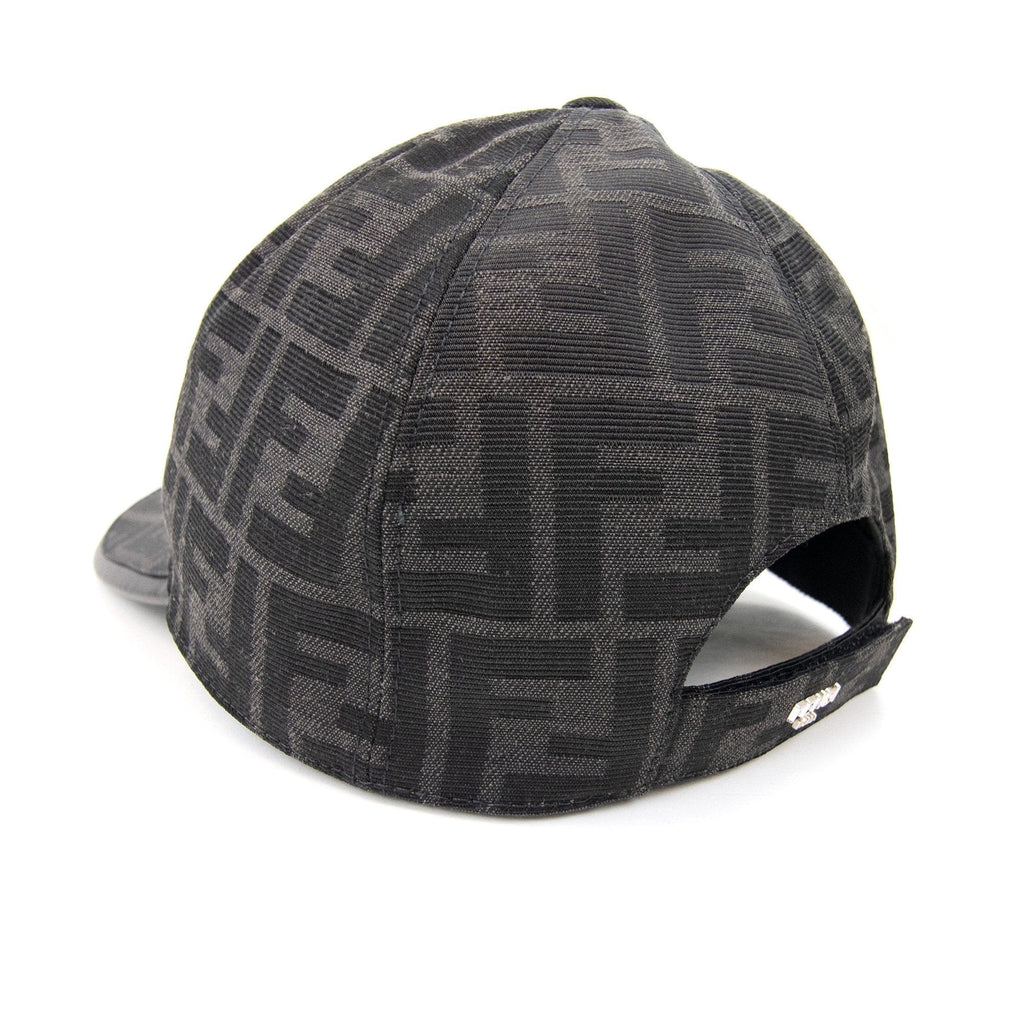 Fendi Ff Print Baseball Cap Black