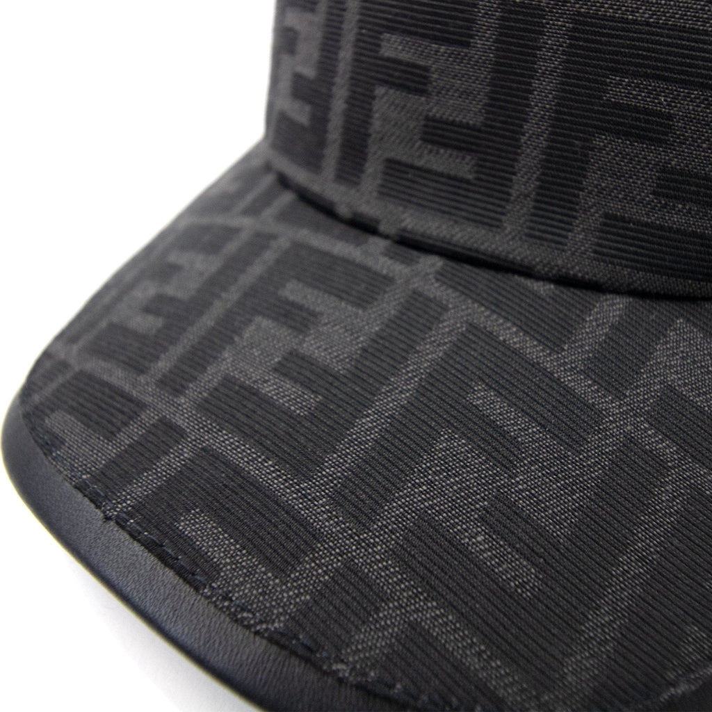 Fendi Ff Print Baseball Cap Black