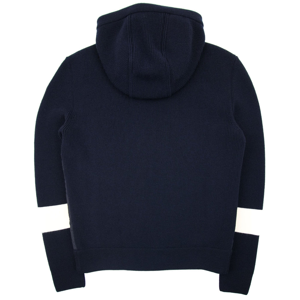 Moncler Stripe Sleeve Hybrid Cardigan Navy 742