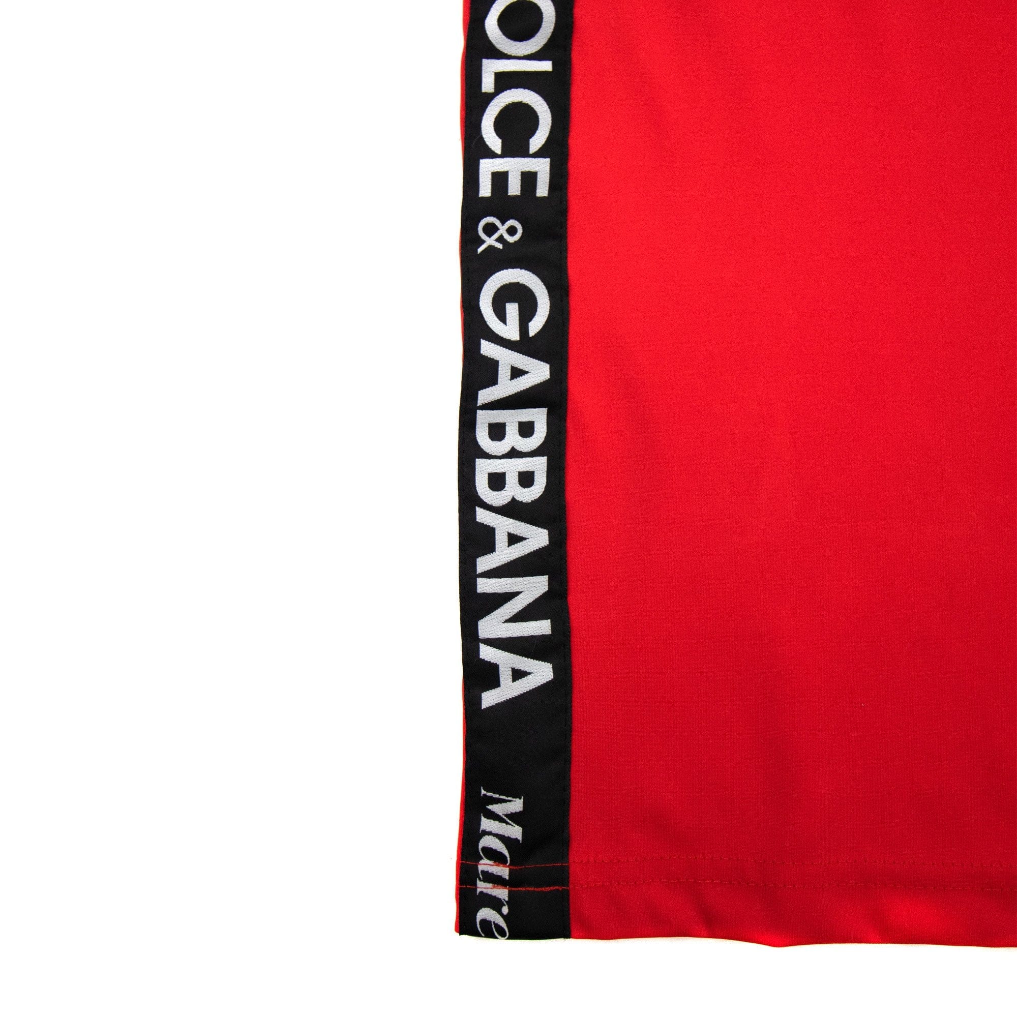 Dolce &amp; Gabbana Side Tape Logo T Shirt Red