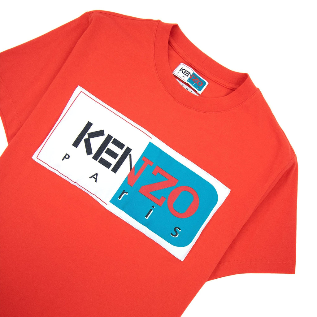 Kenzo Logo Patch T Shirt Red