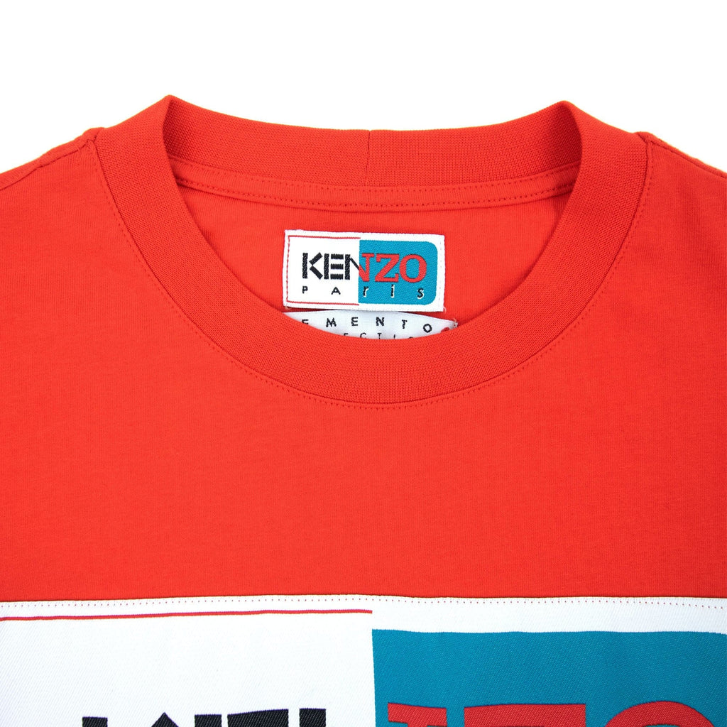 Kenzo Logo Patch T Shirt Red