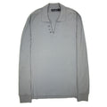 Dolce &amp; Gabbana Open Neck Polo Shirt Grey