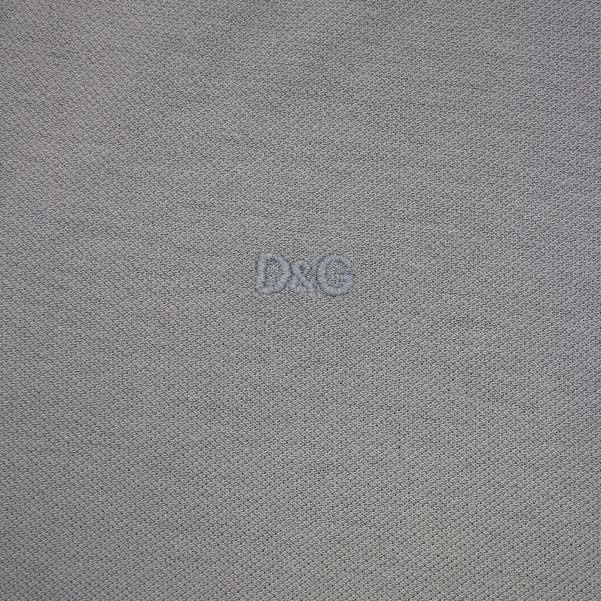 Dolce &amp; Gabbana Open Neck Polo Shirt Grey