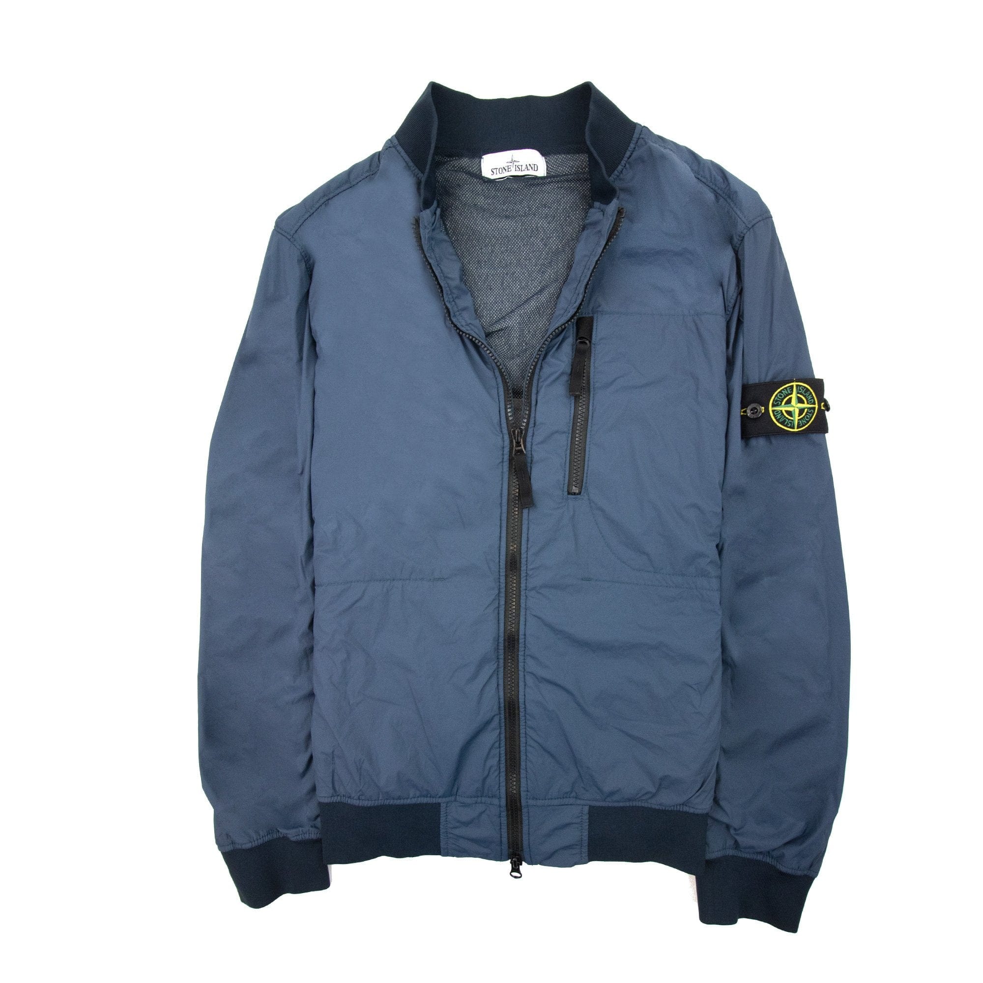 Stone Island 41331 Nylon Tc Bomber Jacket Blue V0024