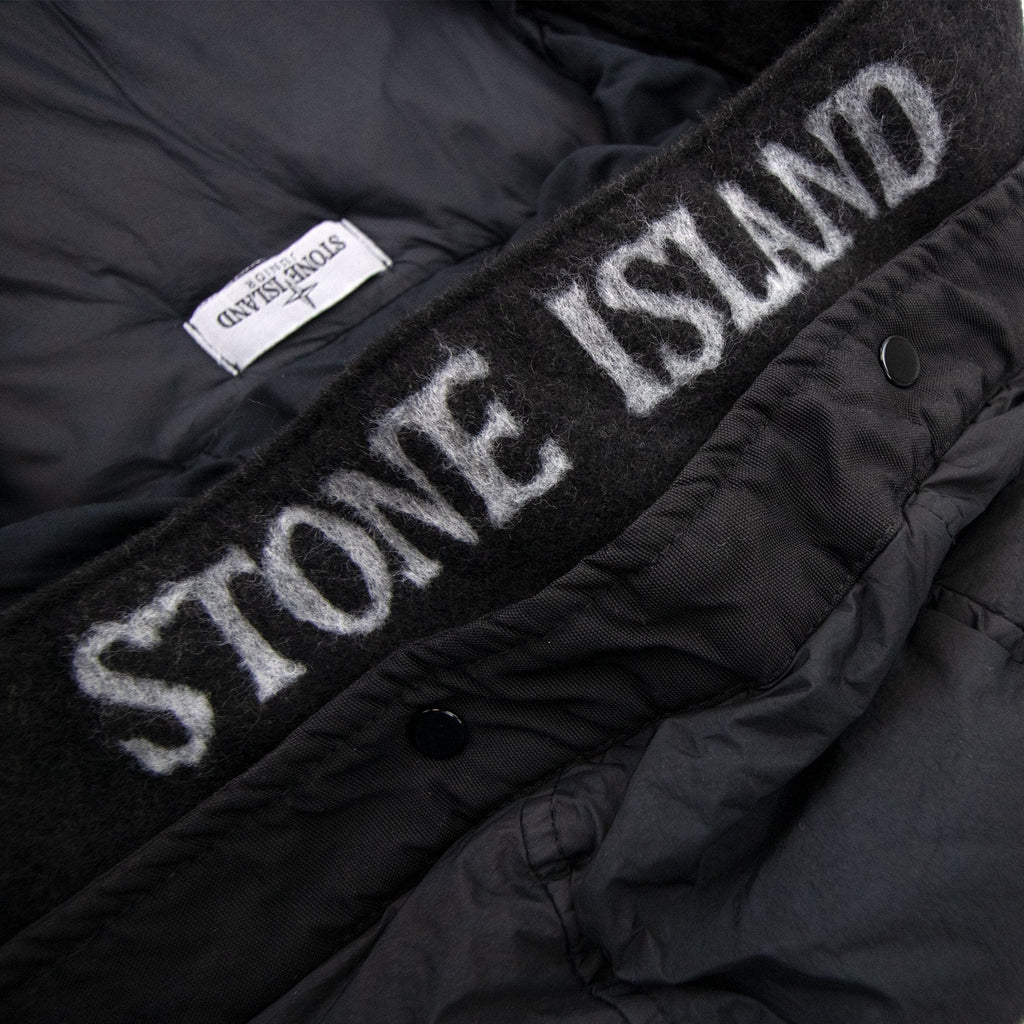 Stone Island Junior Garment Dyed Crinkle Reps Ny Down Jacket Black Voo29
