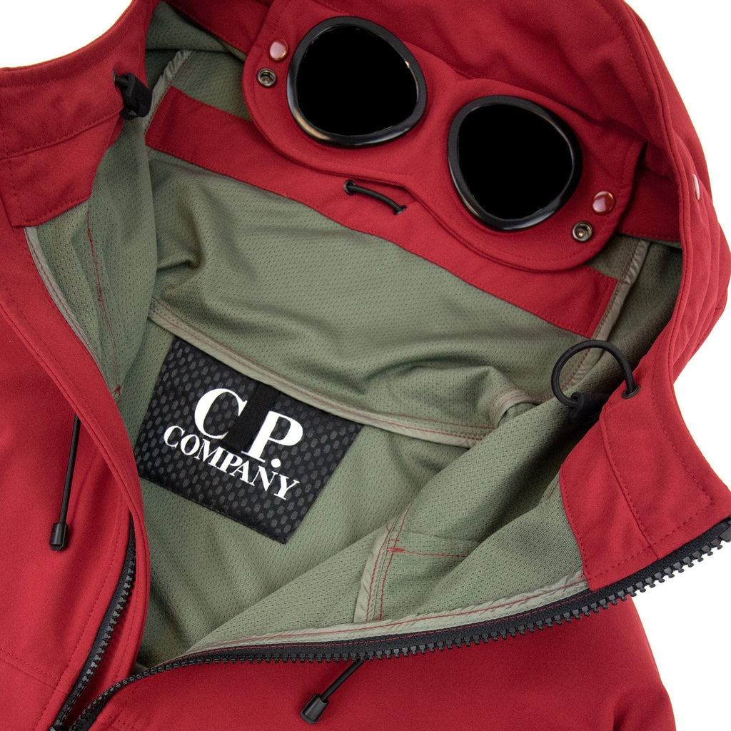 Cp Company Soft Shell Google Jacket Red 559