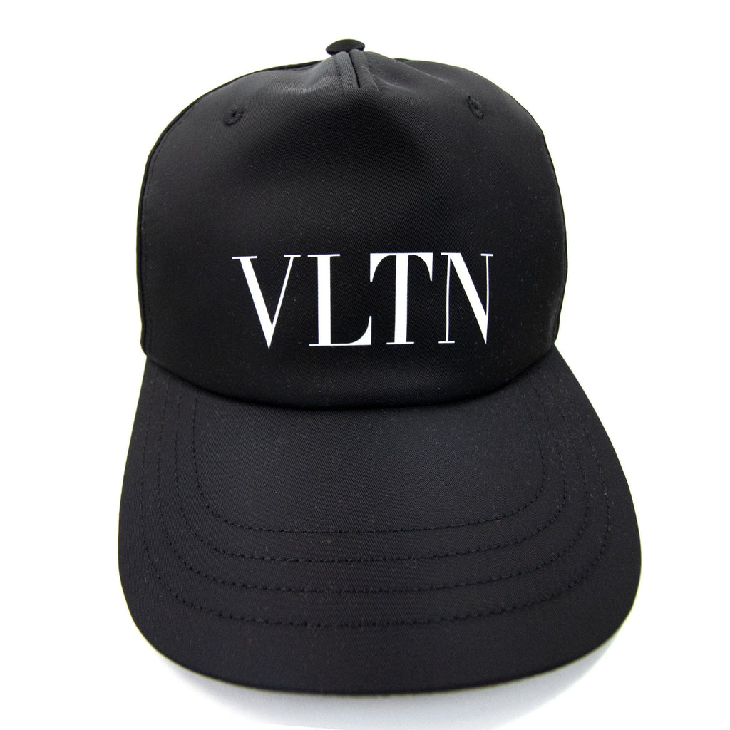 Valentino Vltn Nylon Baseball Cap Black