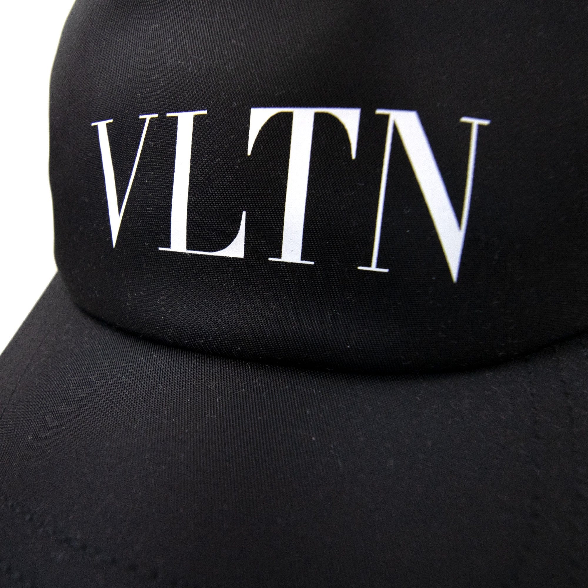 Valentino Vltn Nylon Baseball Cap Black