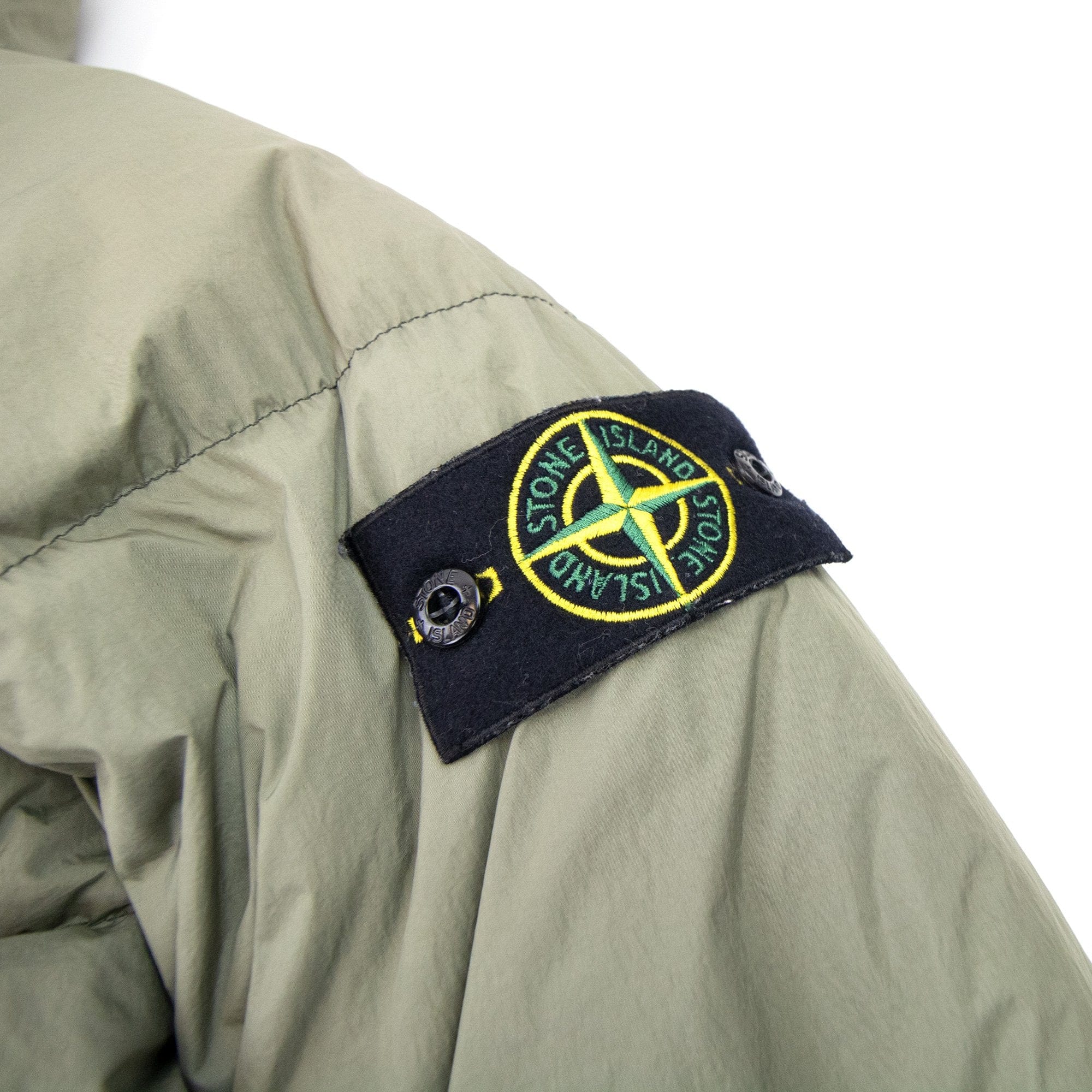 Stone Island Crinkle Reps Down Parka Jacket Khaki V0068