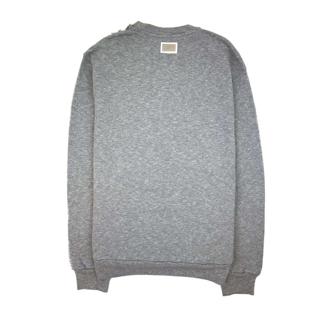 Dolce &amp; Gabbana Italia Logo Crewneck Sweatshirt Grey
