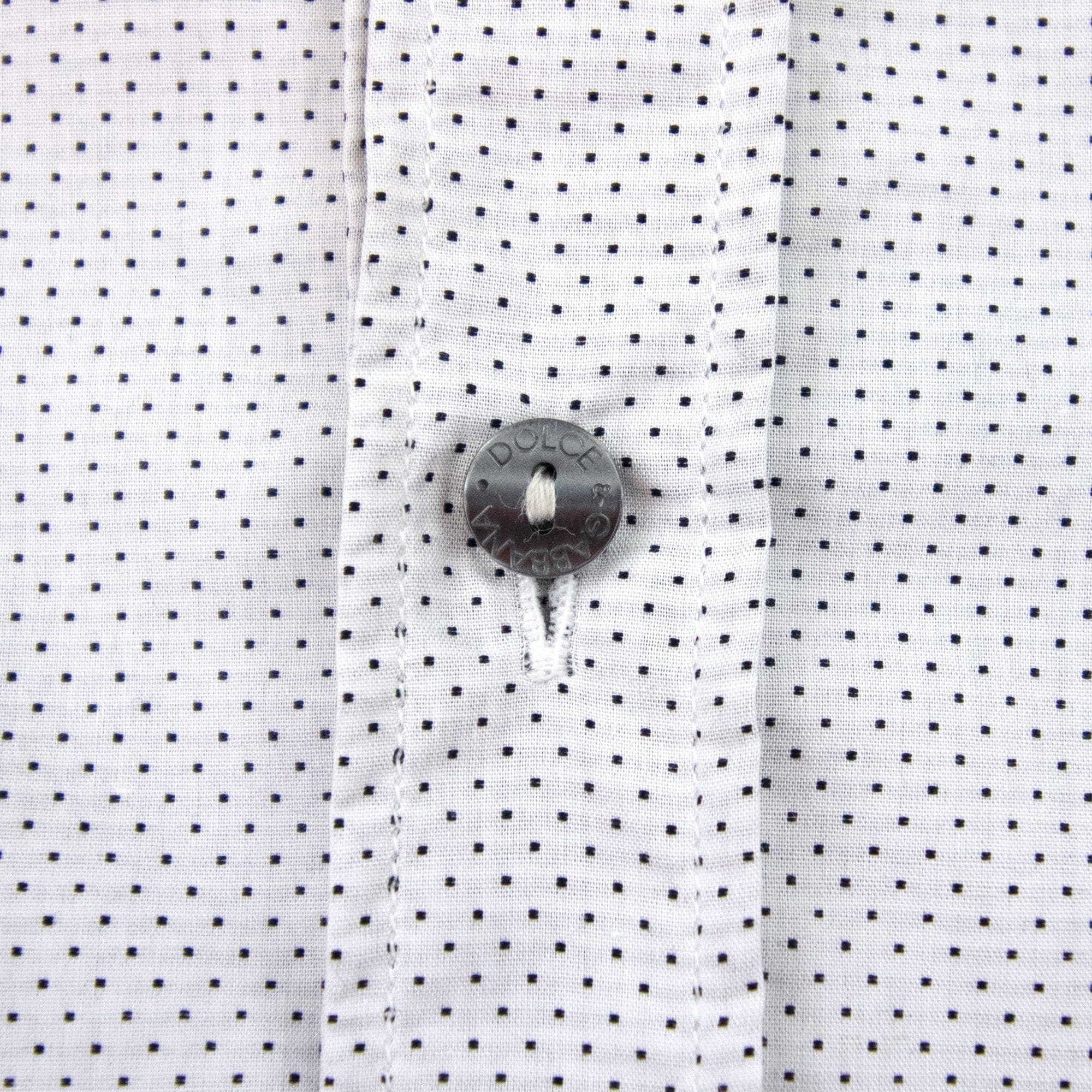 Dolce &amp; Gabbana Polka Dot Davids L/s Shirt White