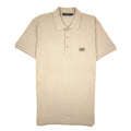 Dolce &amp; Gabbana Metal Logo Short Sleeve Polo Camel