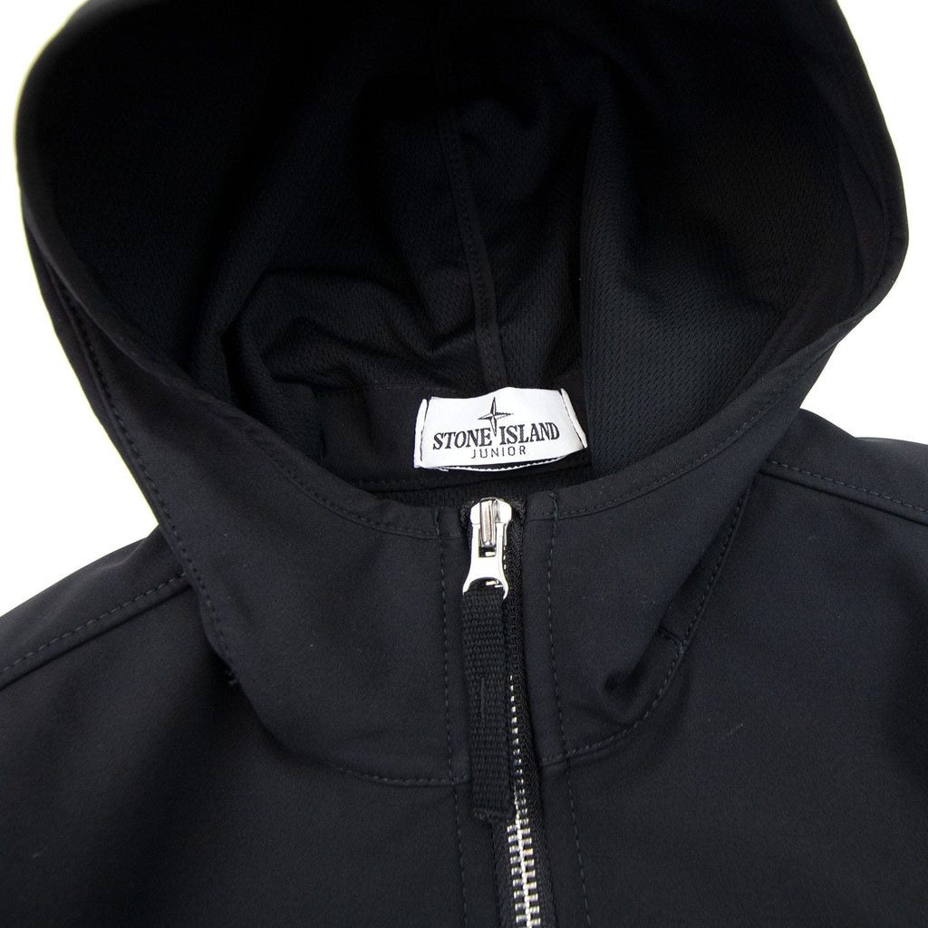 Stone Island Junior 640134 Light Soft Shell-r Jacket Black V0029