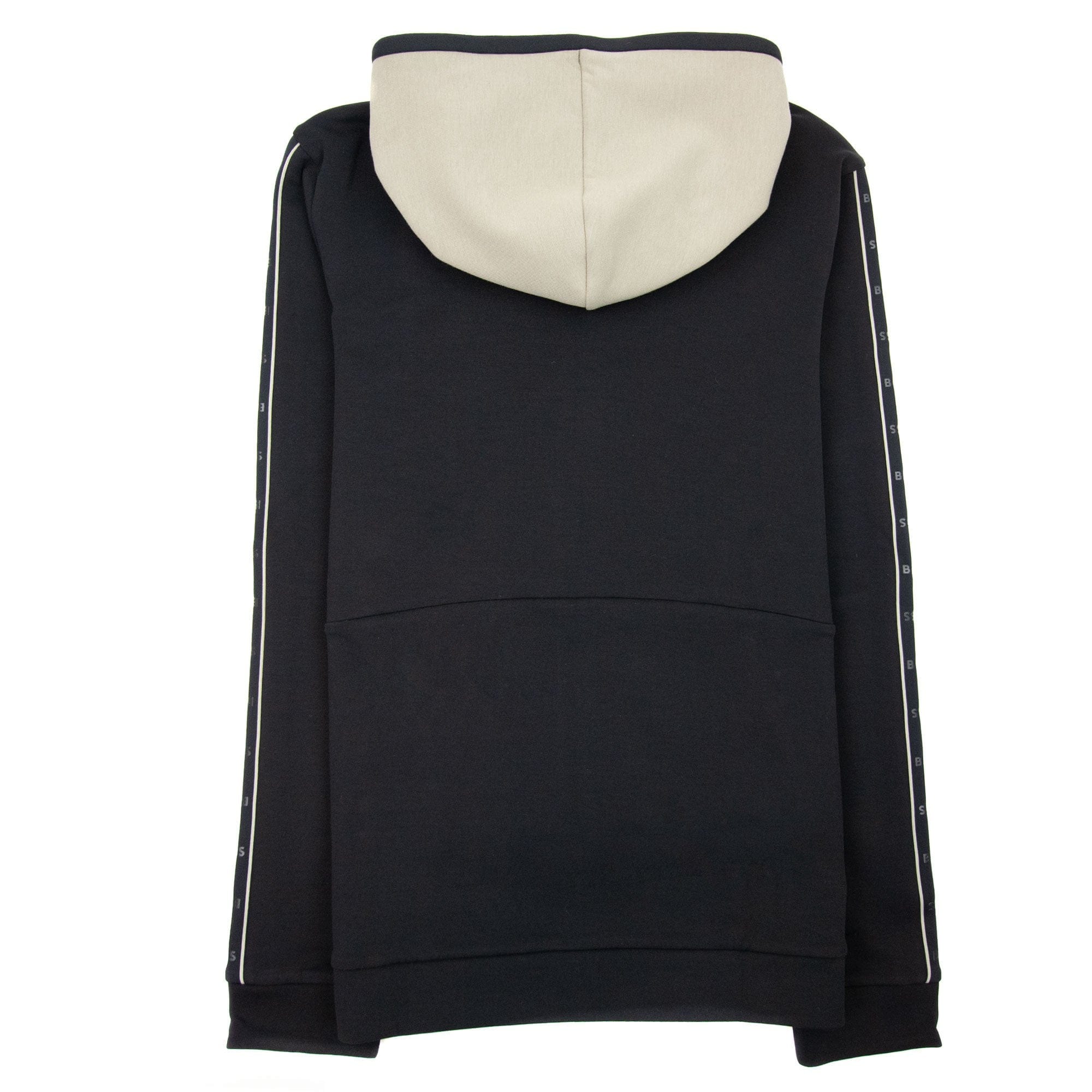Hugo Boss Saggy 1 Arm Stripe Logo Zip Up Hoodie Black 001