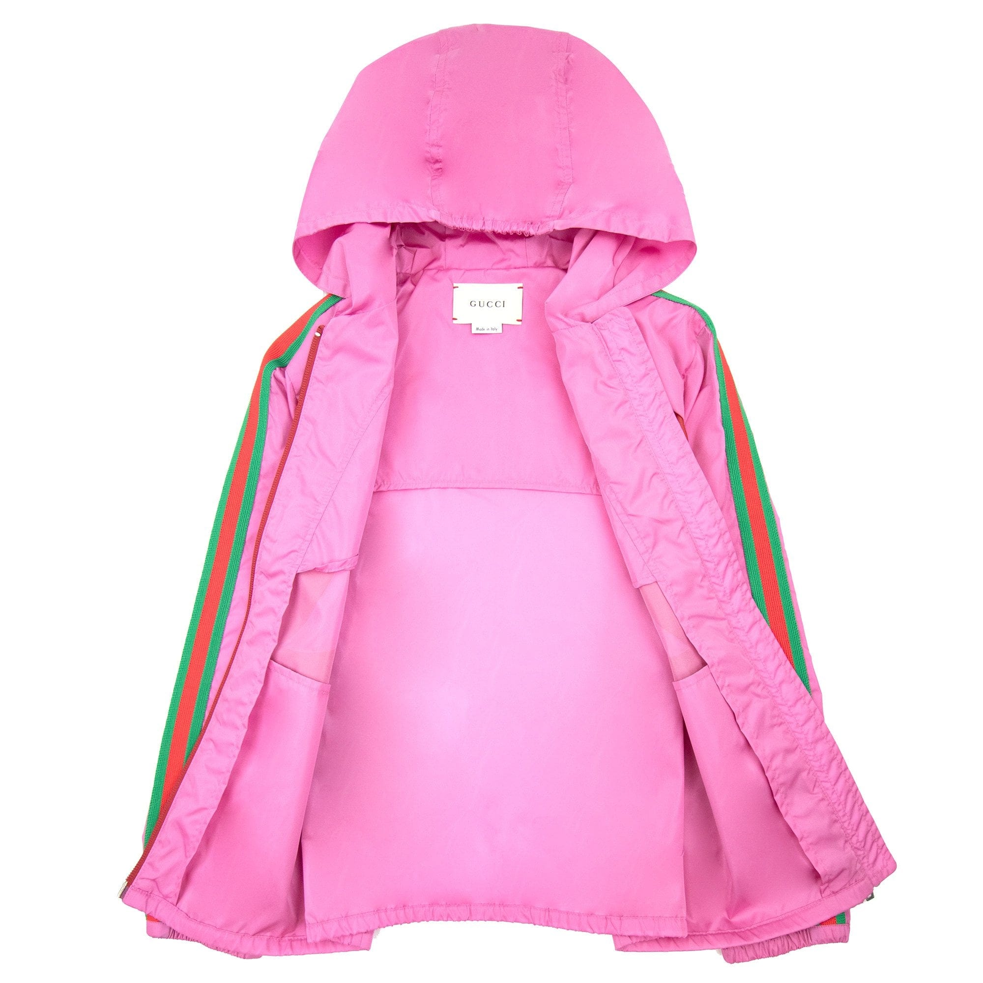 Gucci Junior Gg Interlocking Nylon Jacket Pink