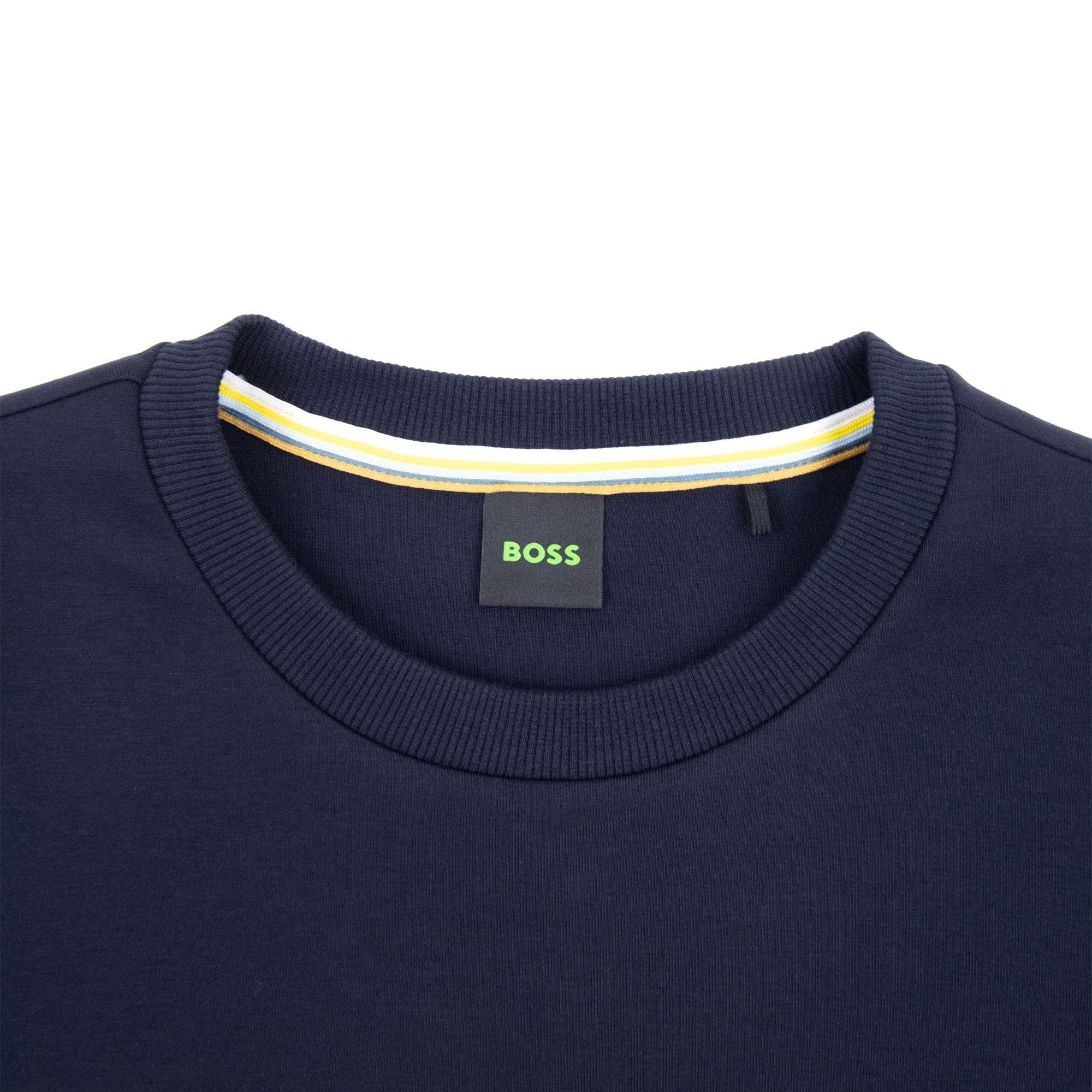 Hugo Boss Salbo 1 Embroidered Layered Logo Sweatshirt Dark Navy 402