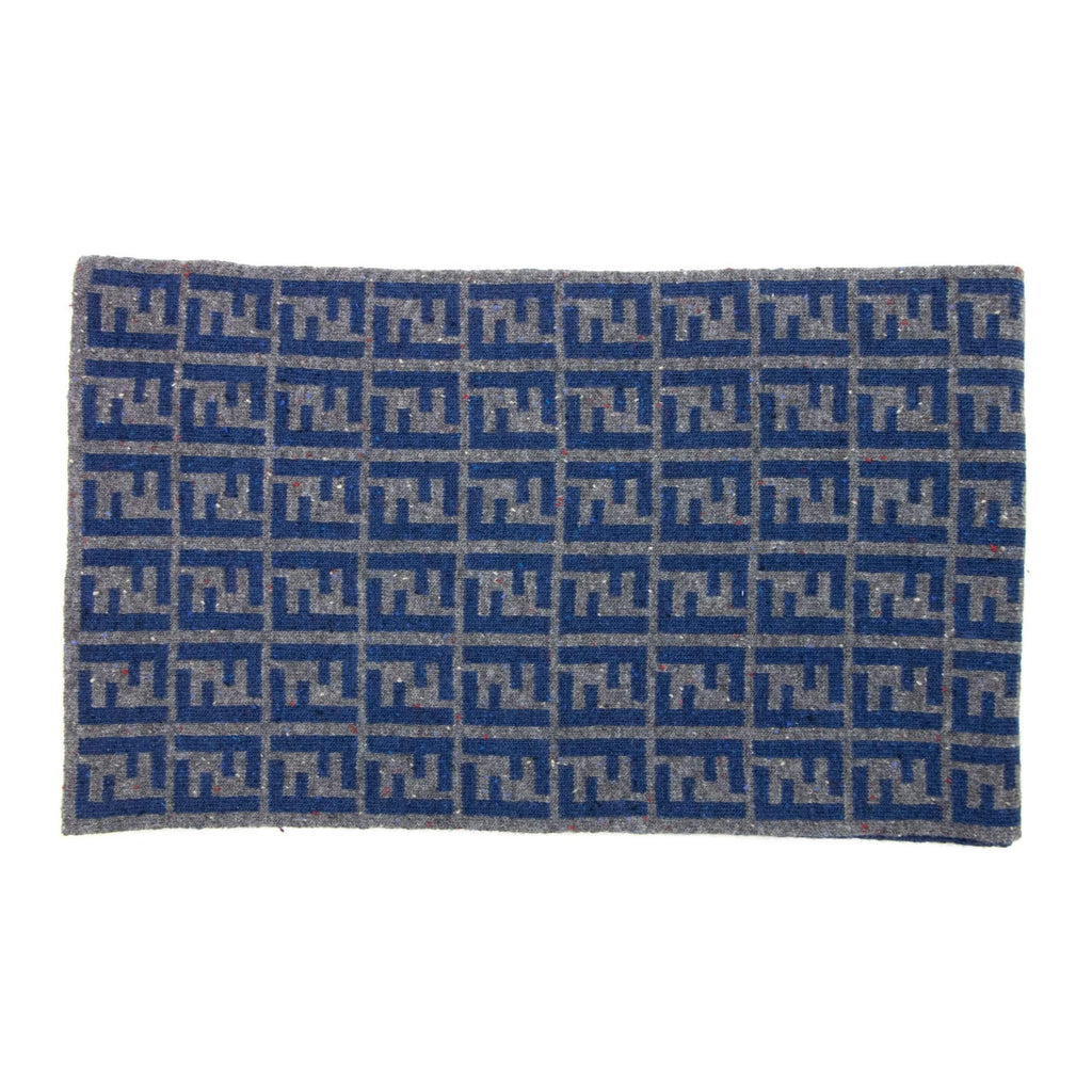 Fendi Sciarpa Maglia Logo Scarf Royal Blue