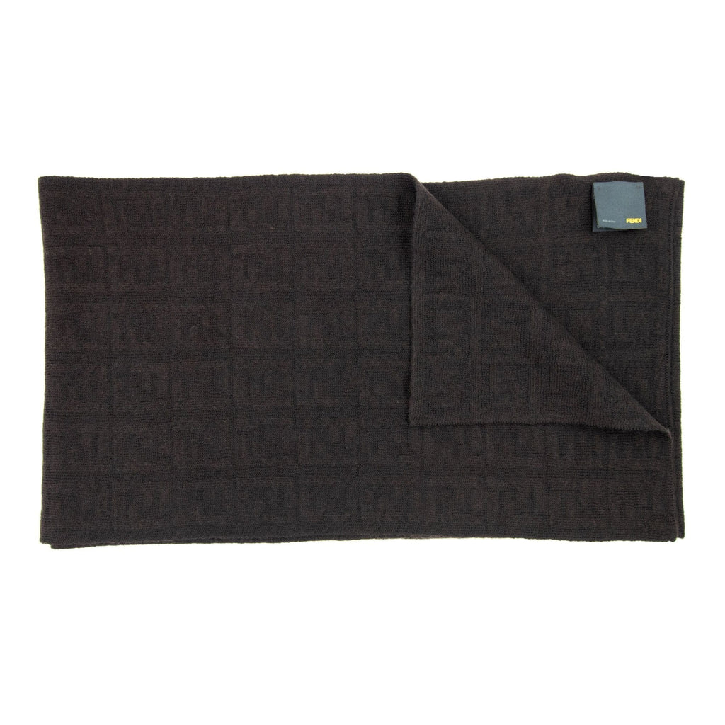Fendi Subtle Ff Logo Scarf Moro/moro