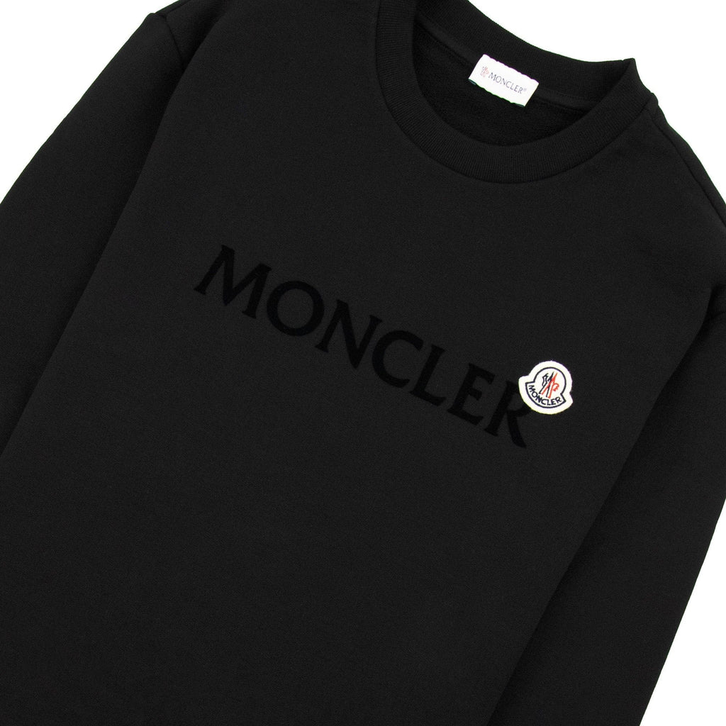 Moncler Logo Patch Sweatshirt Black 999
