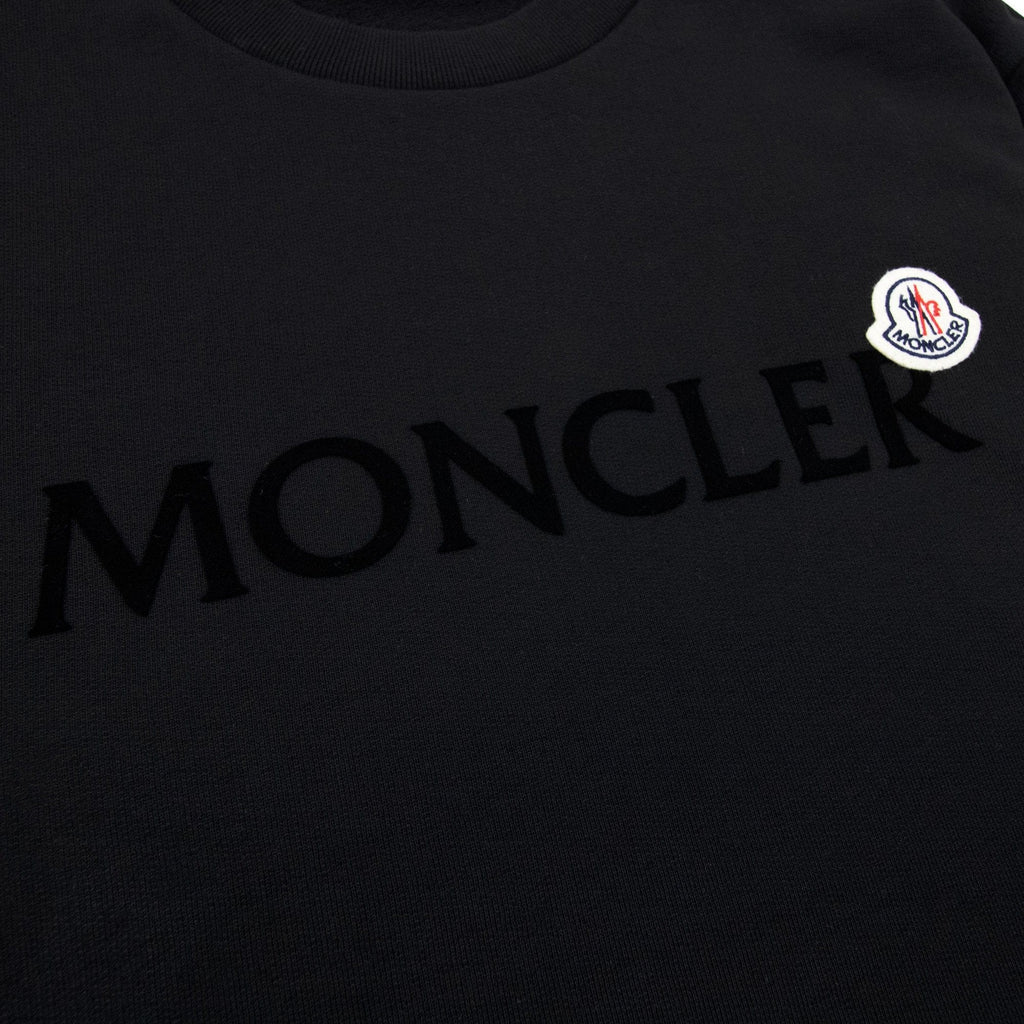 Moncler Logo Patch Sweatshirt Black 999