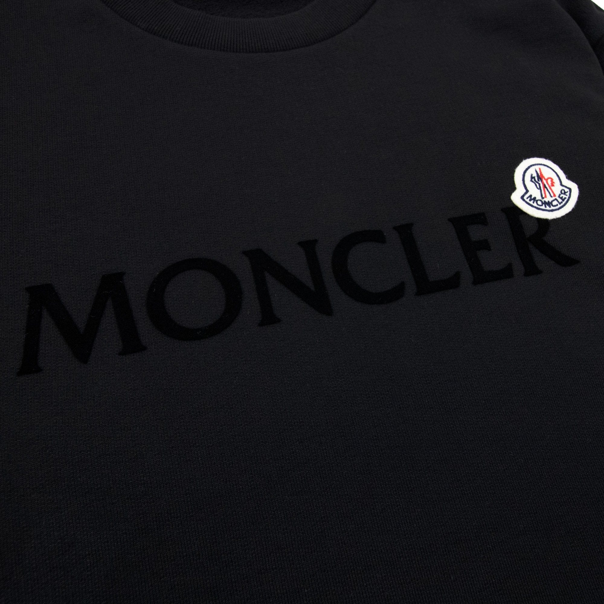 Moncler Logo Patch Sweatshirt Black 999