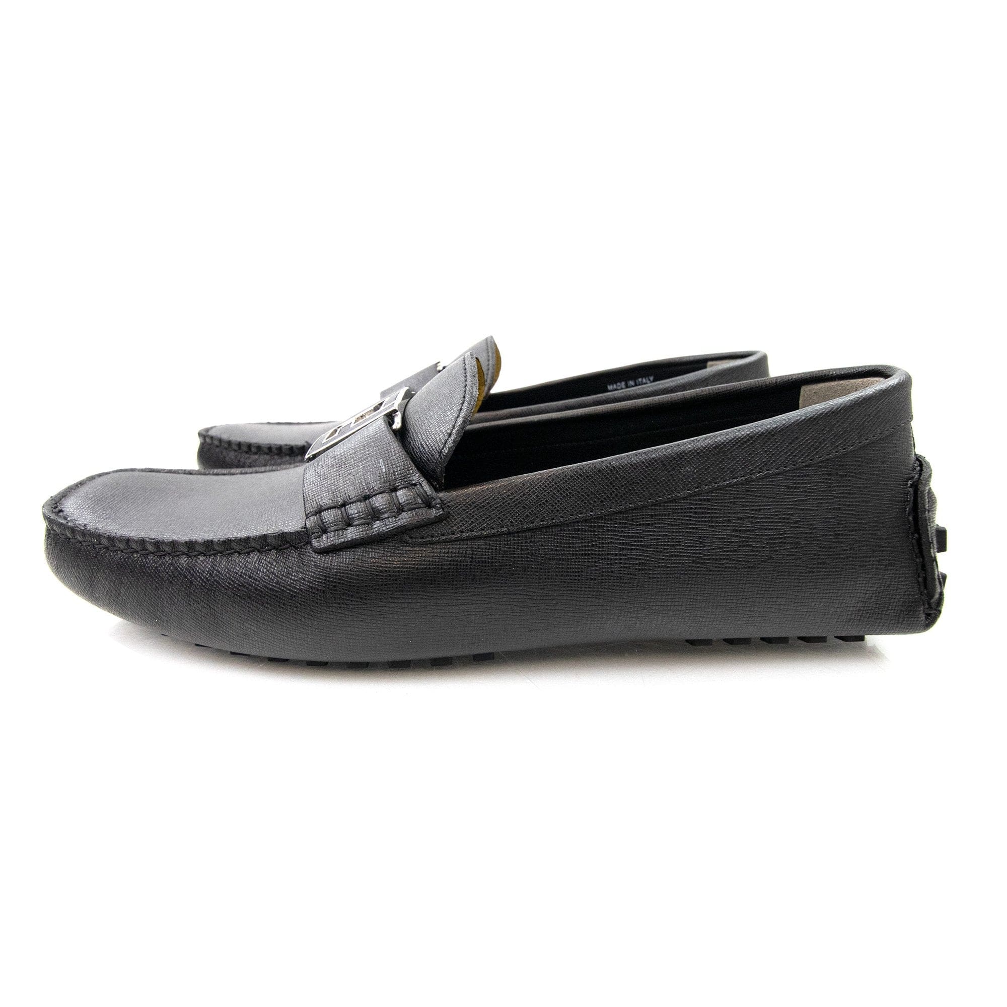 Fendi Mocassino Crosta Elite Loafers Nero
