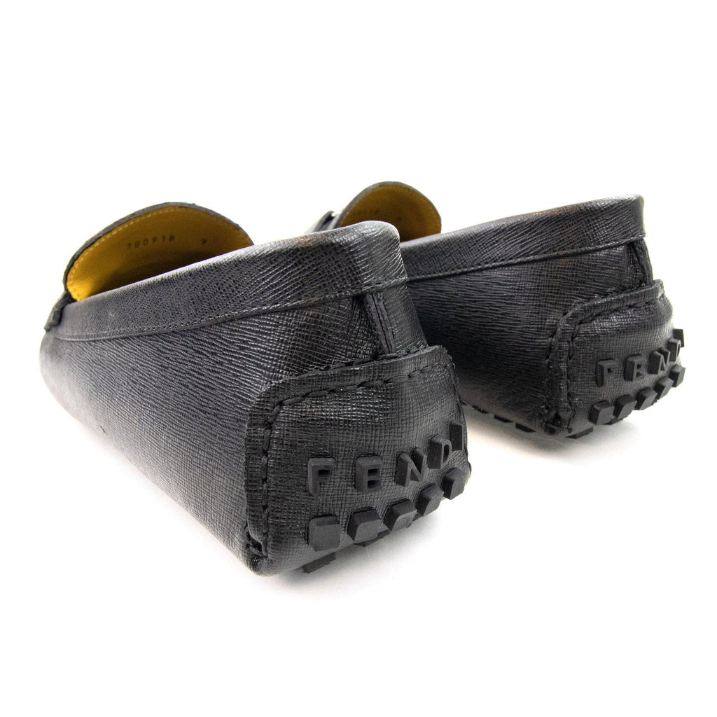 Fendi Mocassino Crosta Elite Loafers Nero