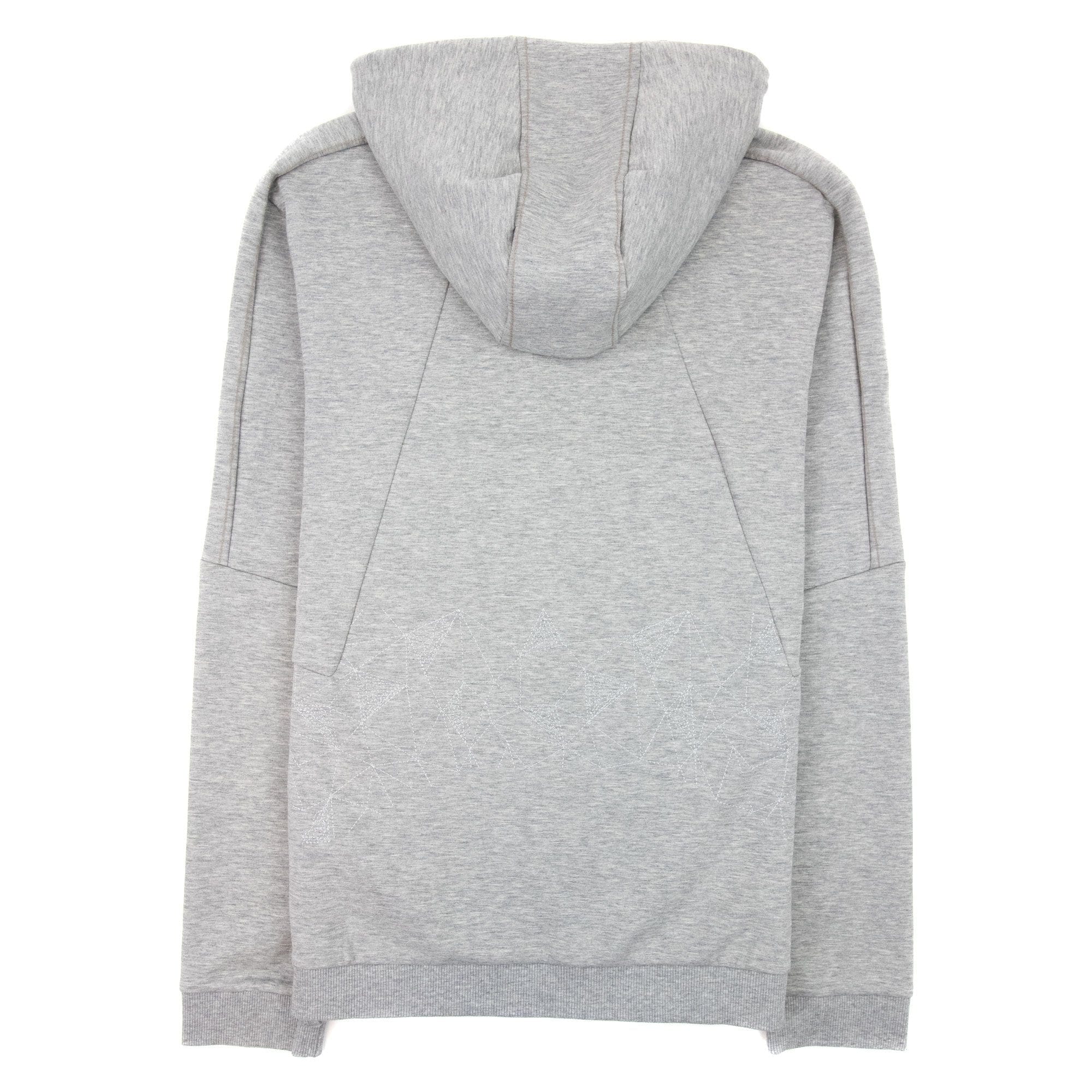 Hugo Boss Saggy 2 Grid Artwork Zip Up Hoody Gray 059