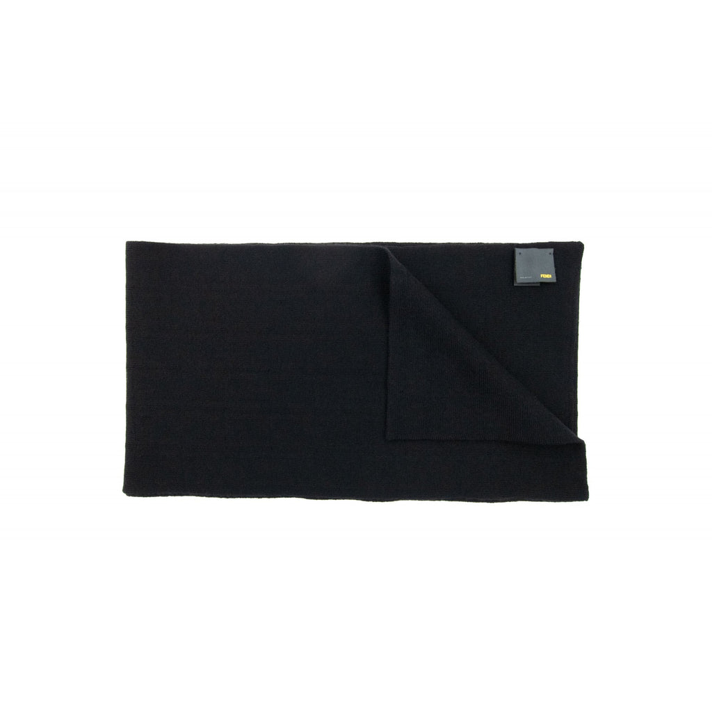 Fendi Subtle Ff Logo Scarf Nero
