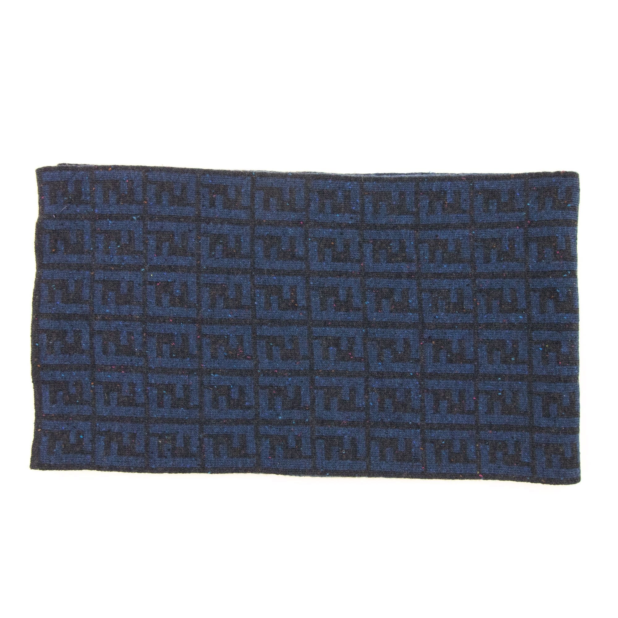 Fendi Sciarpa Maglia Logo Scarf Blue
