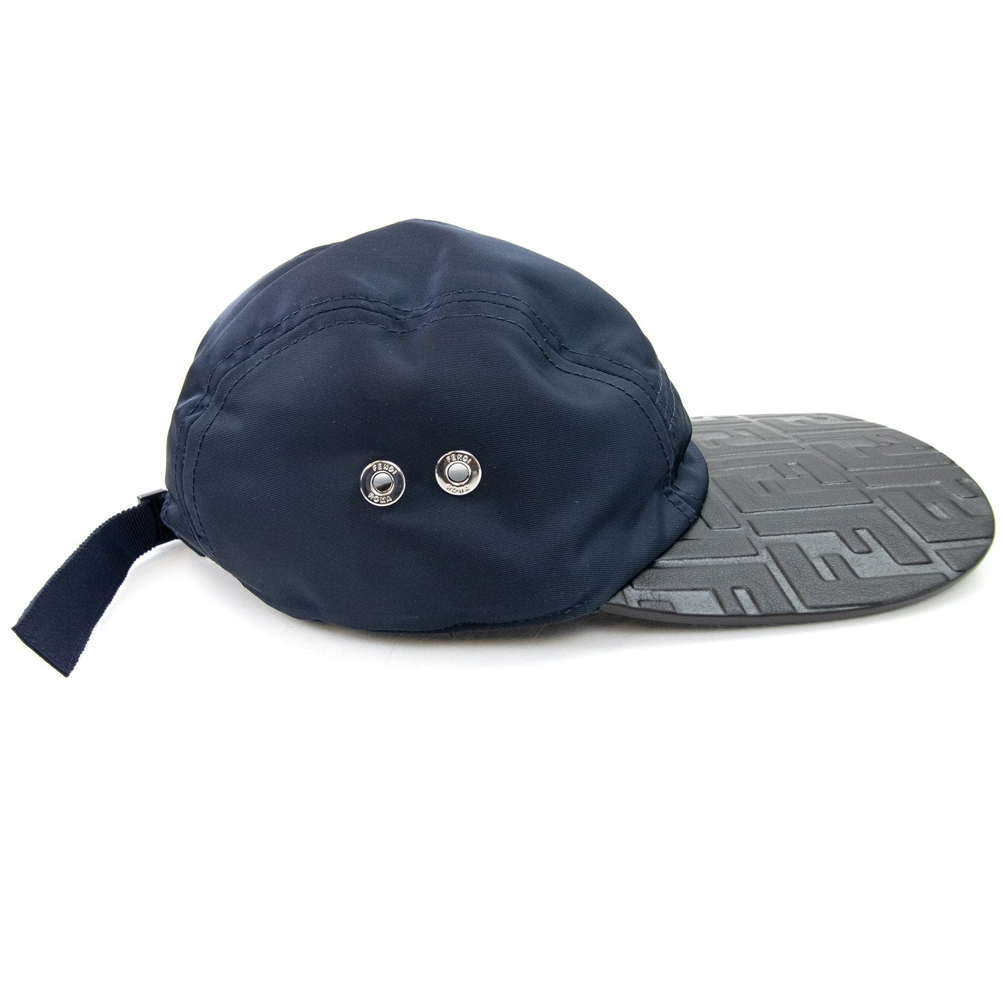 Fendi Limited Edition FF Nylon Baseball Cap Navy/black