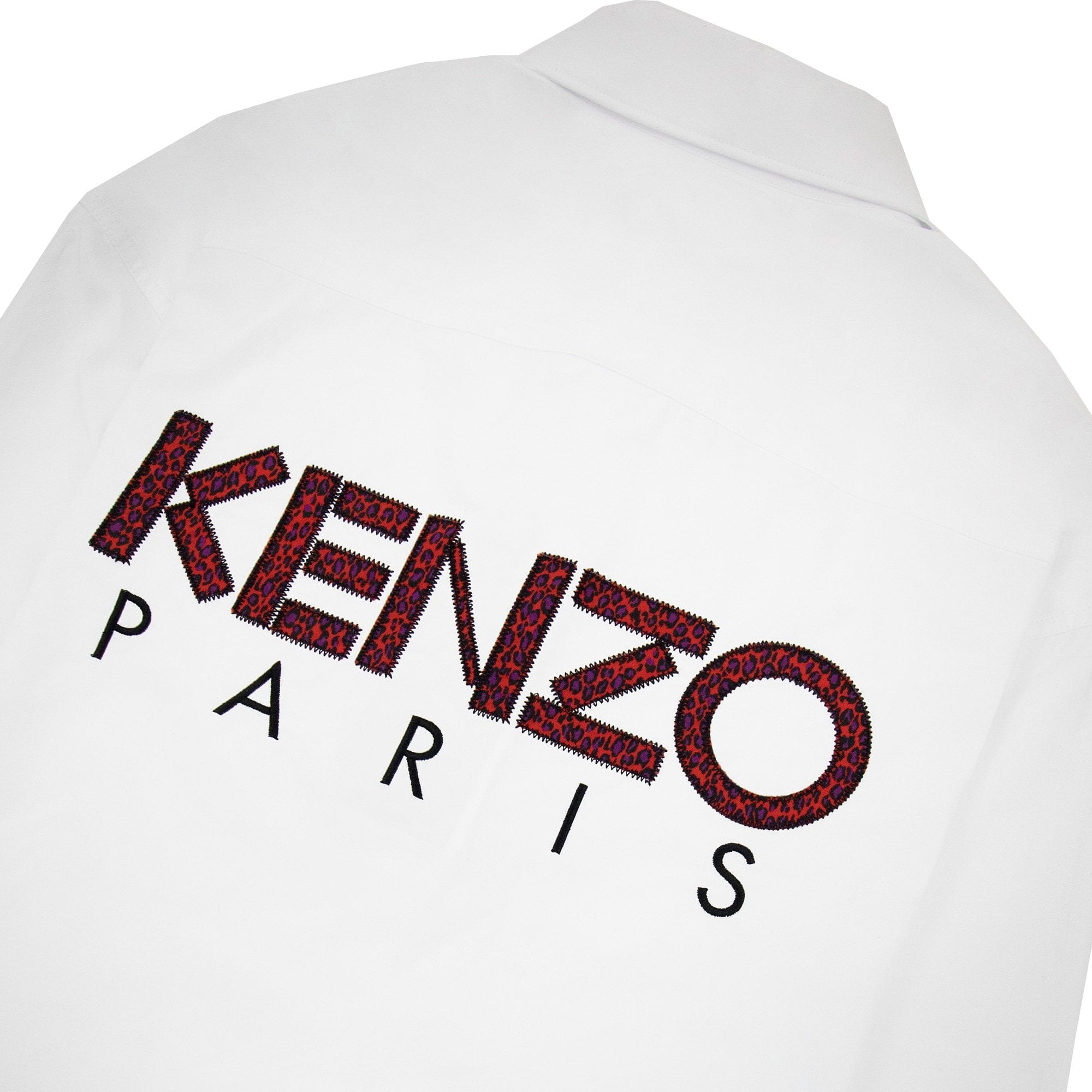 Kenzo Back Logo Long Sleeve Shirt White/black