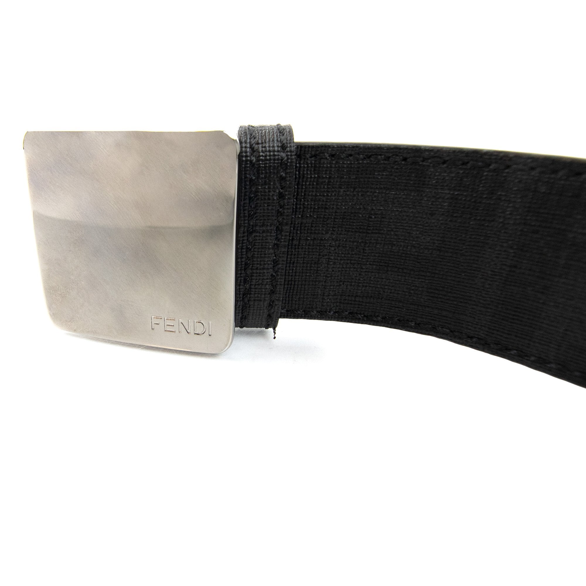 Fendi Icon Logo Buckle Belt Nero