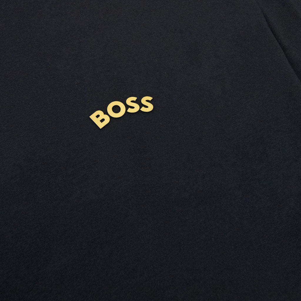 Hugo Boss Tee Curved Logo T Shirt Black 002