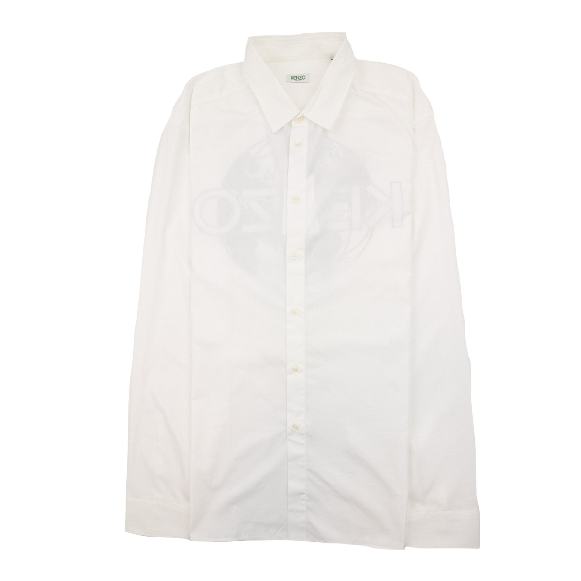 Kenzo Globe Back Logo Shirt White
