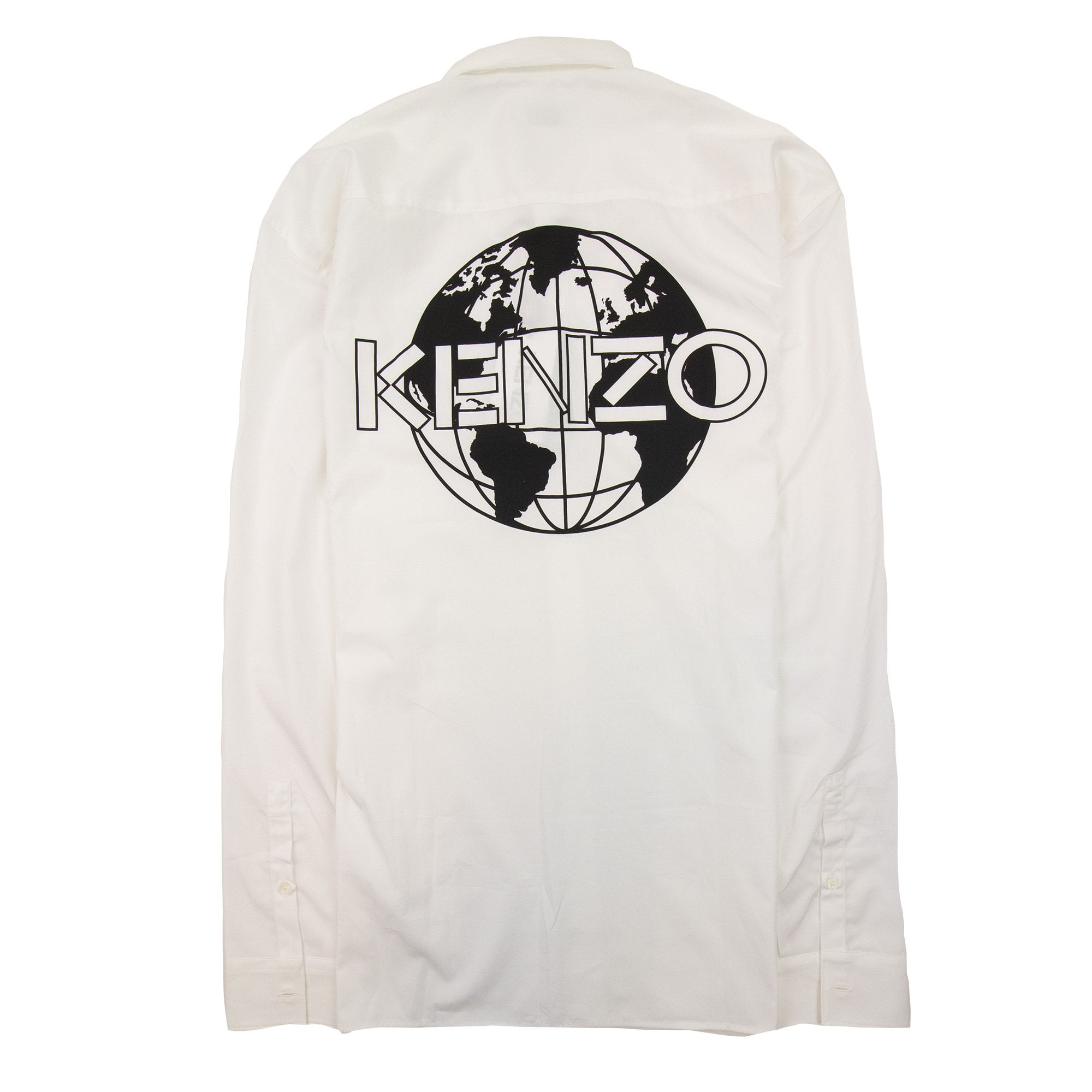 Kenzo Globe Back Logo Shirt White