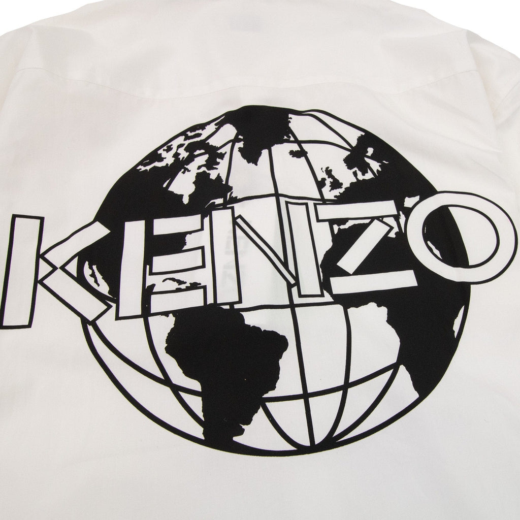 Kenzo Globe Back Logo Shirt White