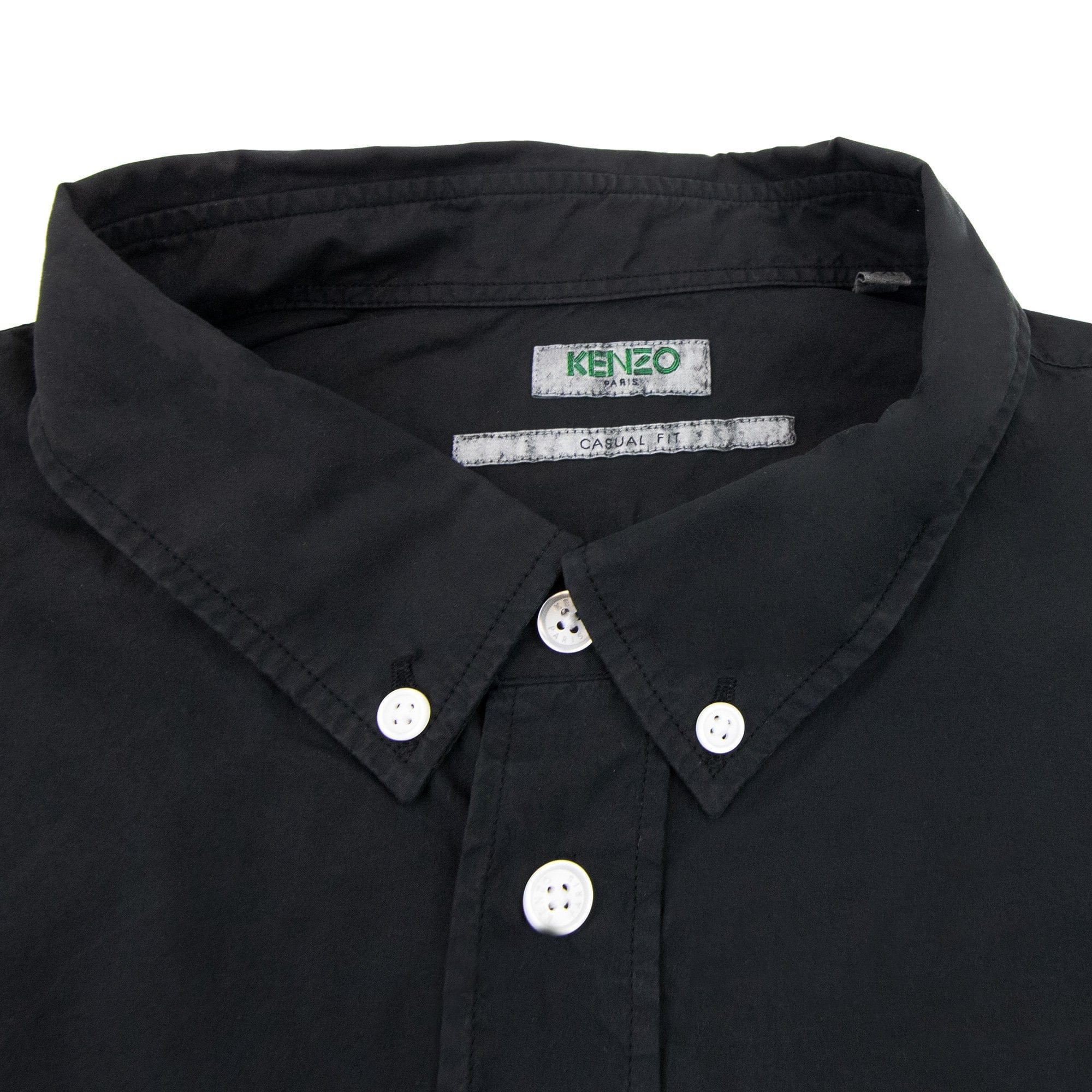 Kenzo Casual Embroidered Tiger Shirt Black