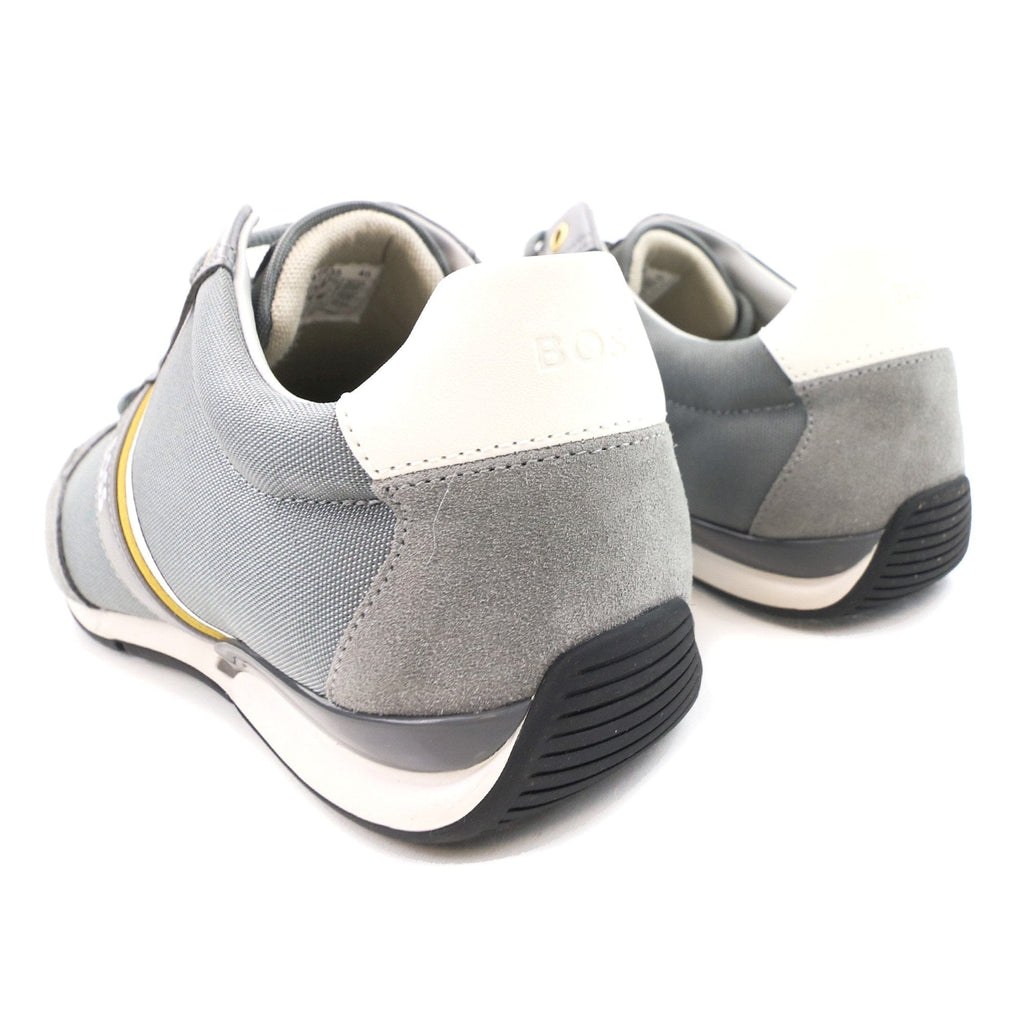Hugo Boss Saturn Low Top Trainer Medium Grey