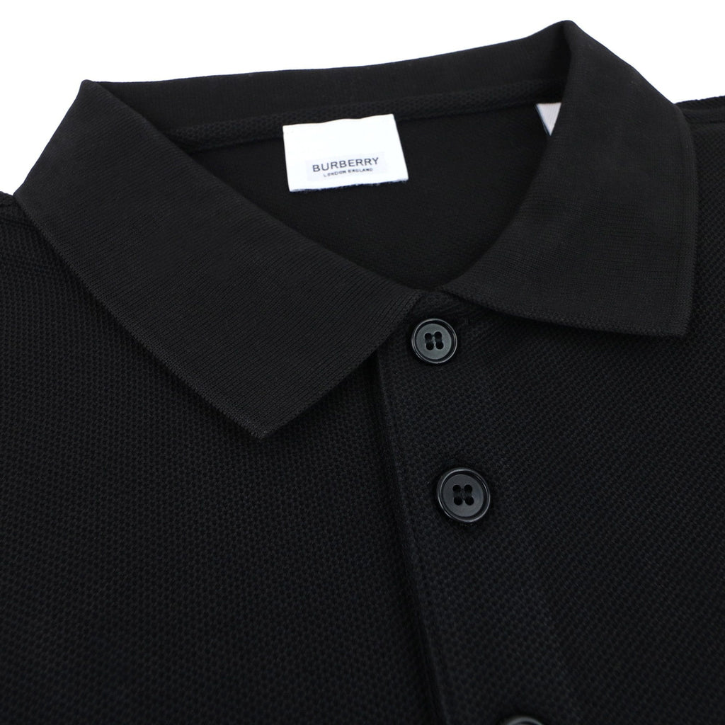 Burberry Cotton Tb Tiger Polo Shirt Black
