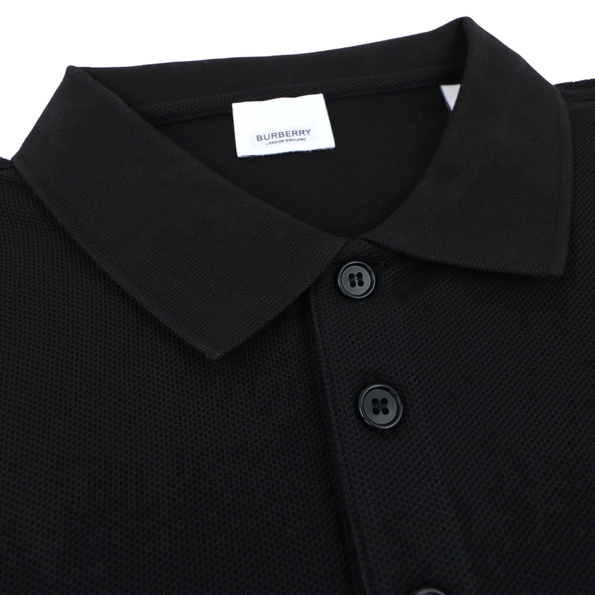 Burberry Cotton Tb Tiger Polo Shirt Black