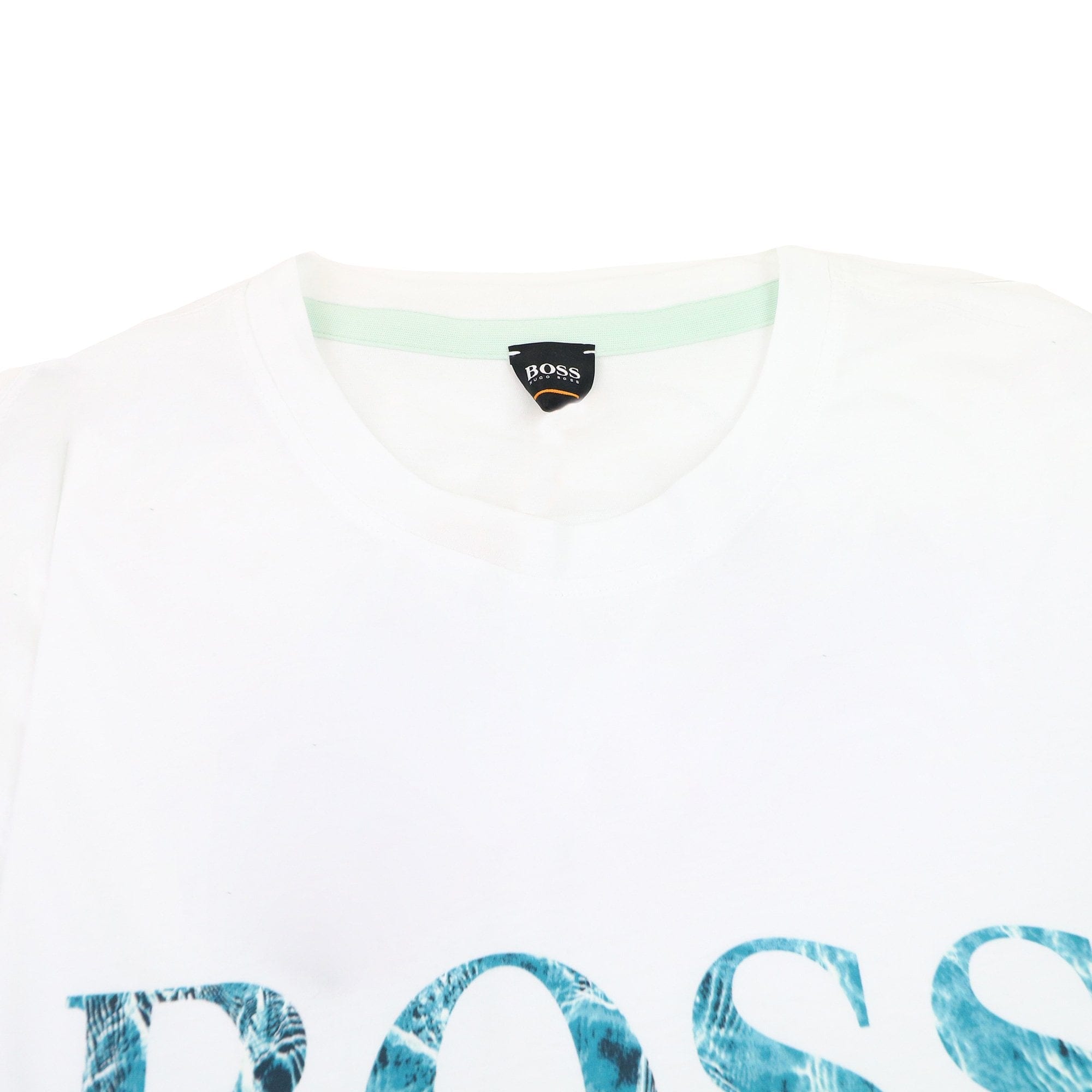 Hugo Boss Teecher 4 Printed Logo T Shirt White 100