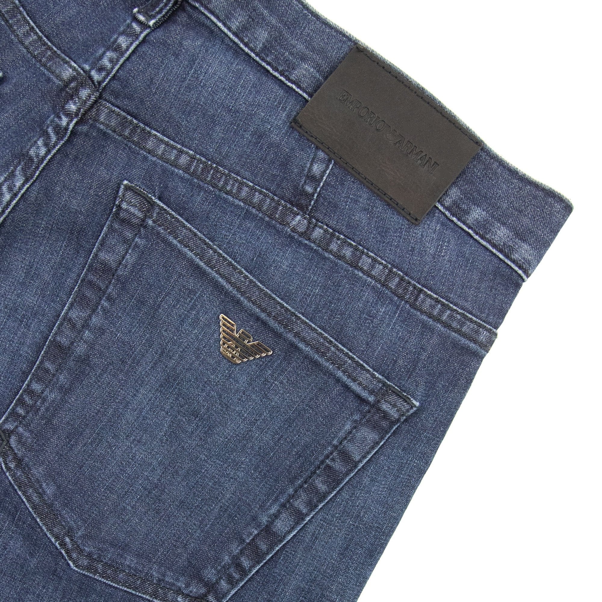 Emporio Armani J21 Regular Fit 5 Pocket Jean Denim Blue 0942
